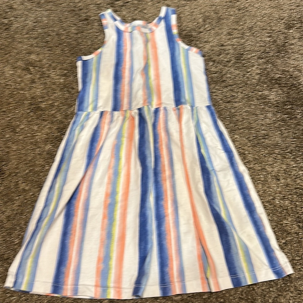 Colorful Striped Kids Dress - Picture 2 of 4